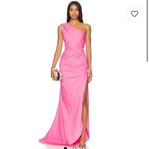 NBD Zira Gown in Hot Pink